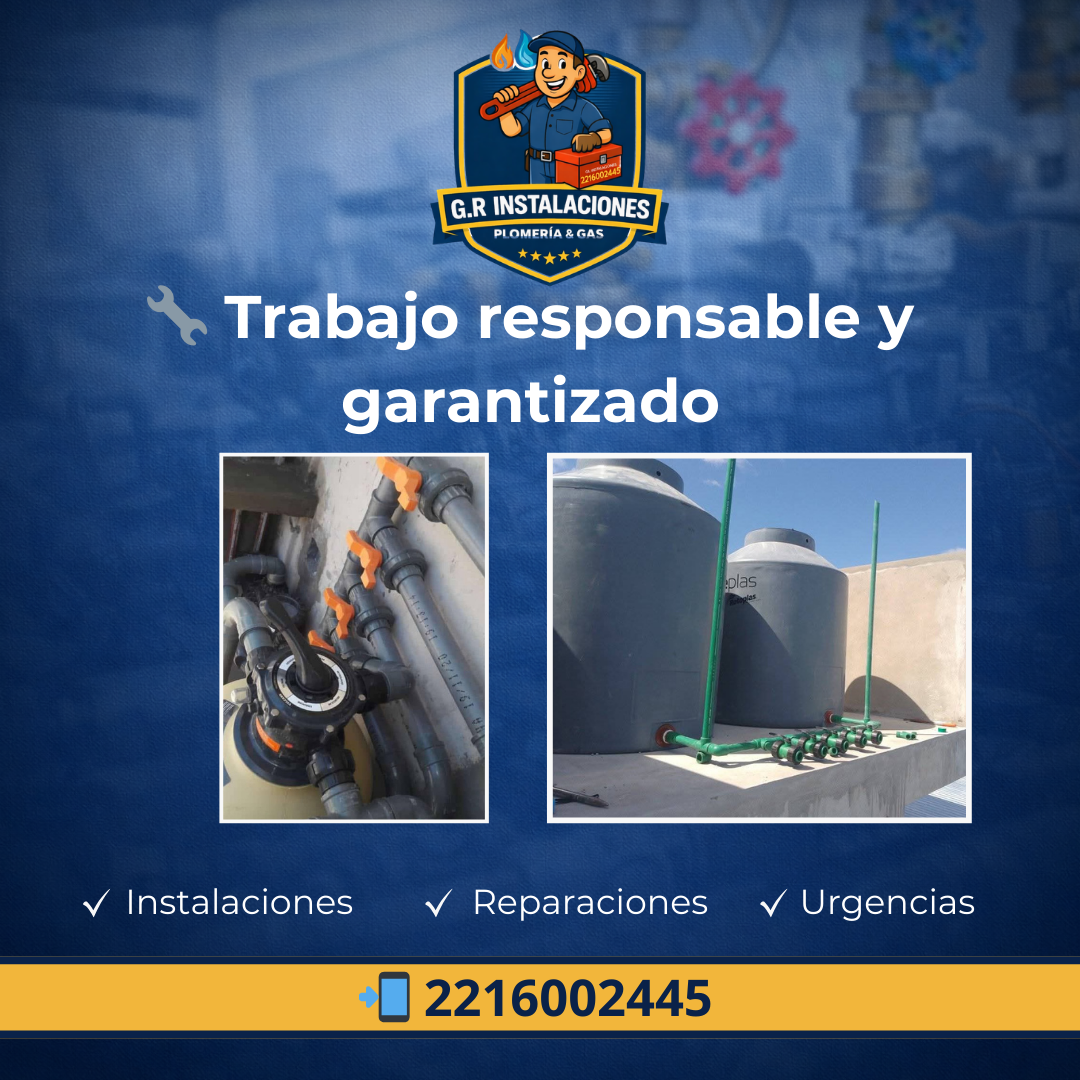 Plomería, Colocación de artefactos, Instalaciones.